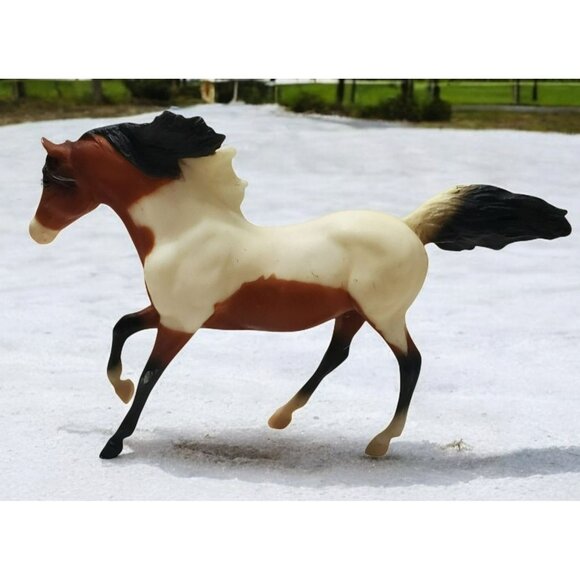 Breyer Other - 1998 Breyer Andalusian Stallion Bay Pinto Horse #633 Brown White Black Vintage